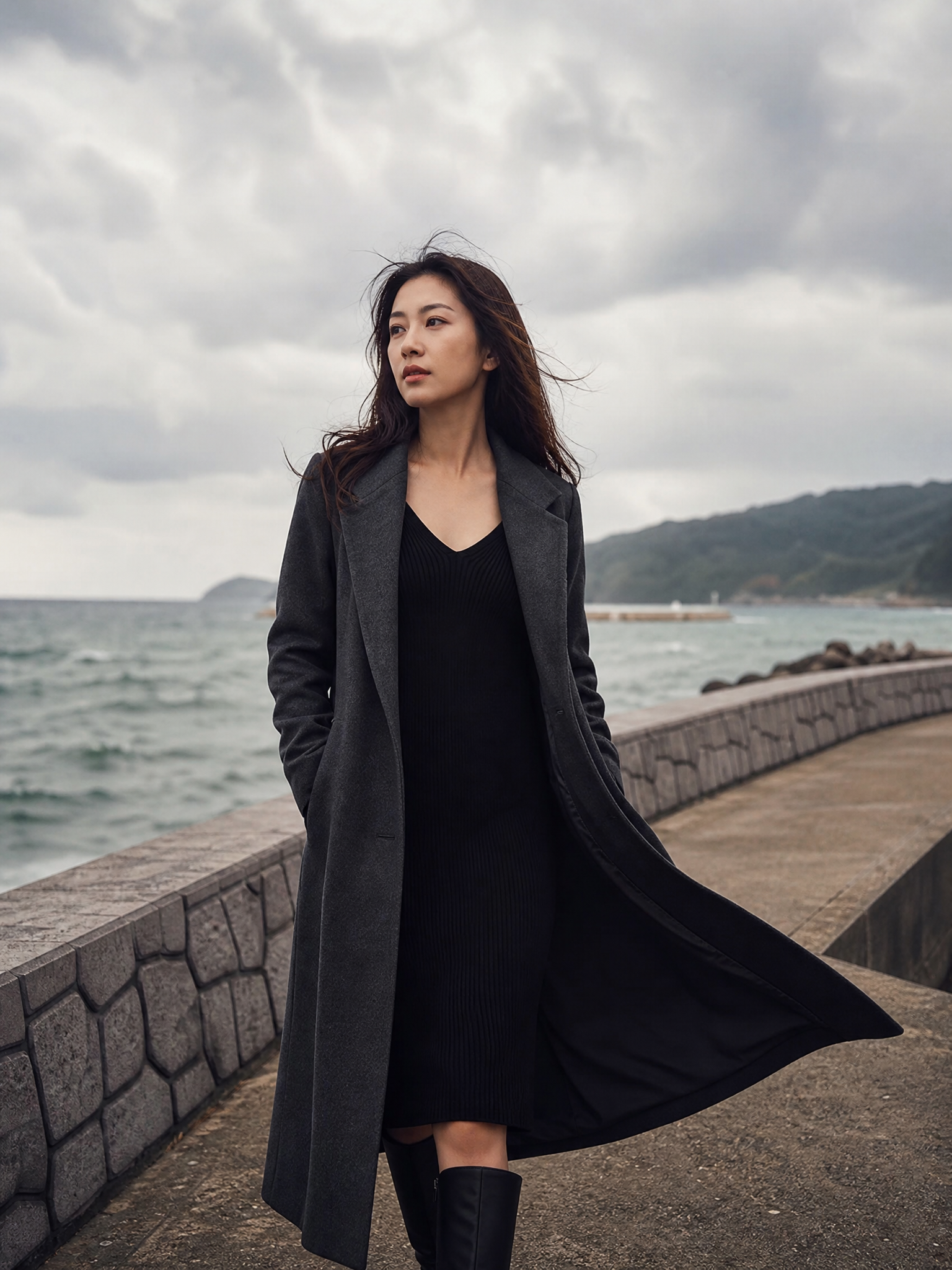 海边风衣