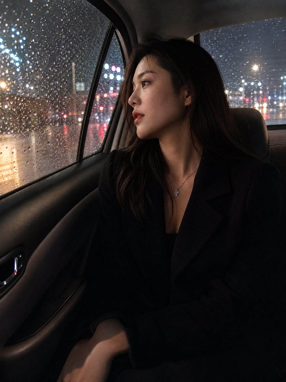 雨后车窗